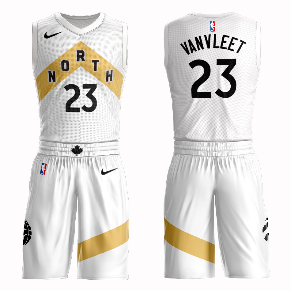 Customized 2019 Men Toronto Raptors #23 Vanvleet white NBA Nike jersey->pittsburgh steelers->NFL Jersey